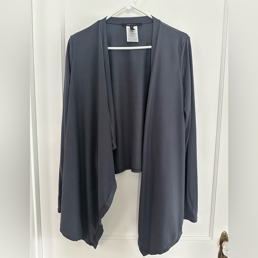 BCBGMaxAzria Charcoal Knit Cardigan